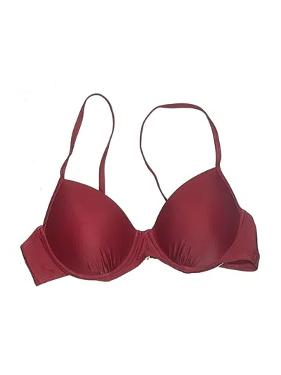 Pre-owned Unbranded Swimsuit Top Burgundy Swimwear