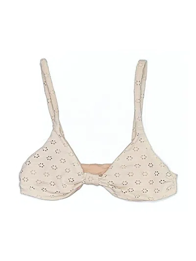 Pre-owned Unbranded Swimsuit Top Gold Swimwear