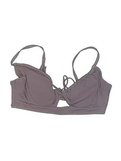 Pre-owned Unbranded Swimsuit Top Gray Swimwear