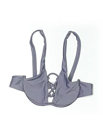 Pre-owned Unbranded Swimsuit Top Gray Swimwear