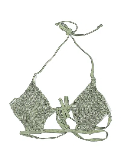 Pre-owned Unbranded Swimsuit Top Green Swimwear