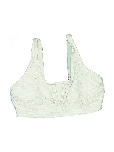 Pre-owned Unbranded Swimsuit Top Green Swimwear