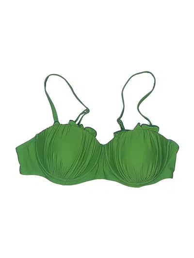 Pre-owned Unbranded Swimsuit Top Green Swimwear