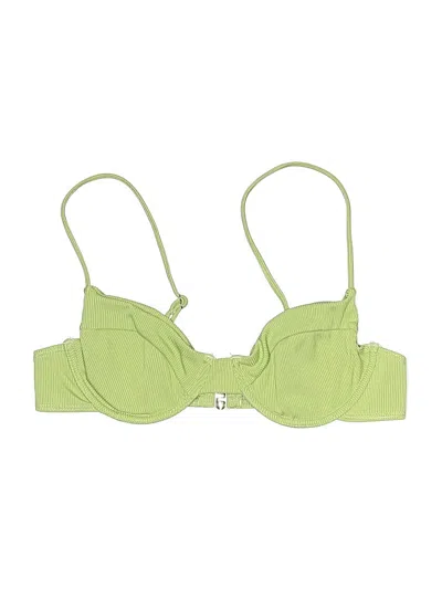 Pre-owned Unbranded Swimsuit Top Green Swimwear