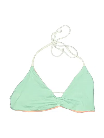 Pre-owned Unbranded Swimsuit Top Green Swimwear