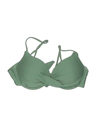 Pre-owned Unbranded Swimsuit Top Green Swimwear