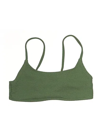 Pre-owned Unbranded Swimsuit Top Green Swimwear