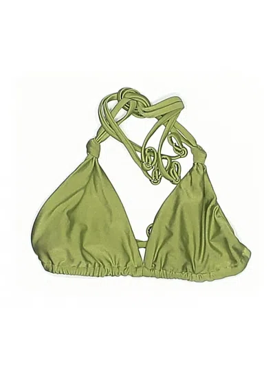 Pre-owned Unbranded Swimsuit Top Green Swimwear