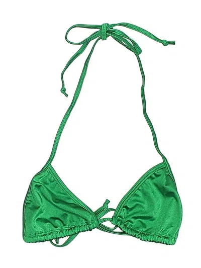 Pre-owned Unbranded Swimsuit Top Green Swimwear