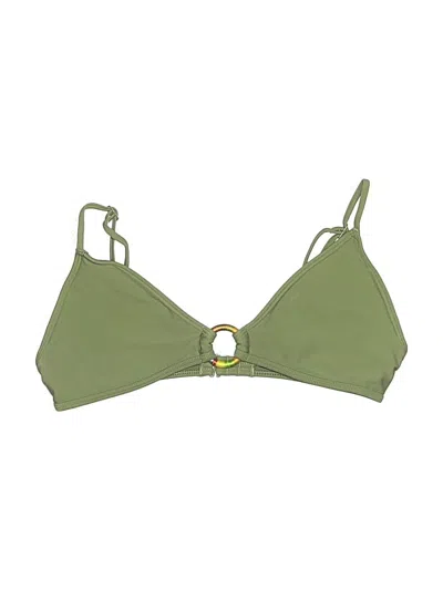 Pre-owned Unbranded Swimsuit Top Green Swimwear