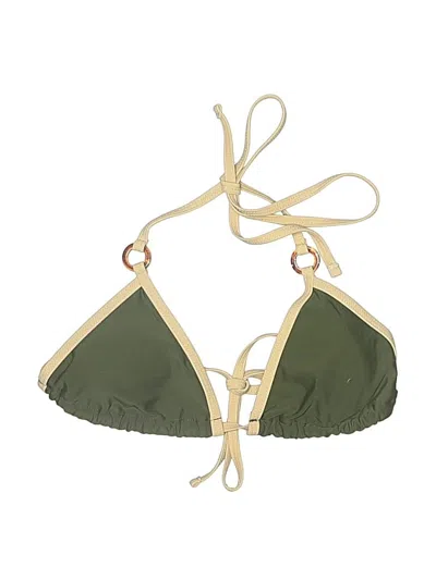 Pre-owned Unbranded Swimsuit Top Green Swimwear