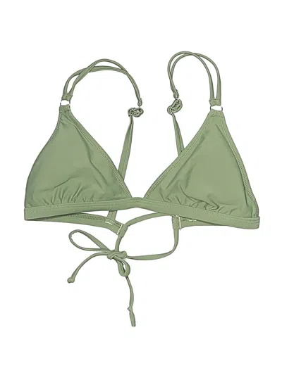 Pre-owned Unbranded Swimsuit Top Green Swimwear