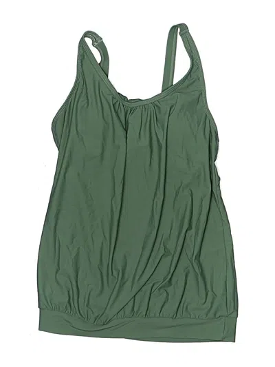 Pre-owned Unbranded Swimsuit Top Green Swimwear