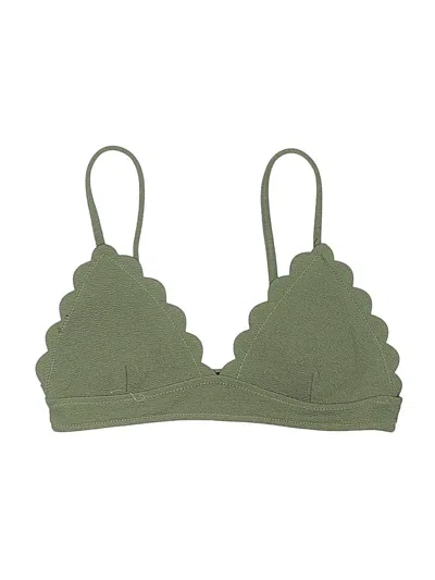 Pre-owned Unbranded Swimsuit Top Green Swimwear
