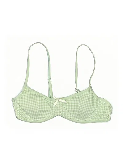 Unbranded Swimsuit Top Green Swimwear