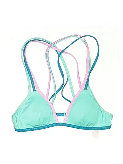 Pre-owned Unbranded Swimsuit Top Green Swimwear