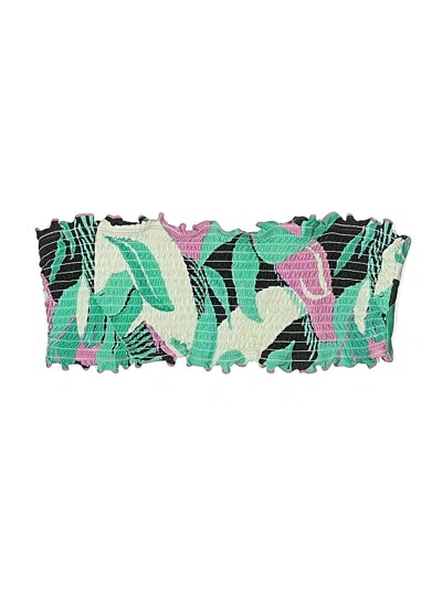 Pre-owned Unbranded Swimsuit Top Green Swimwear
