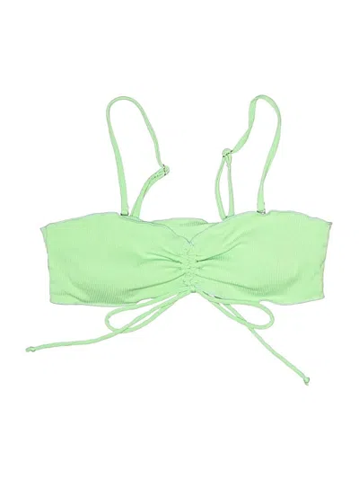 Pre-owned Unbranded Swimsuit Top Green Swimwear