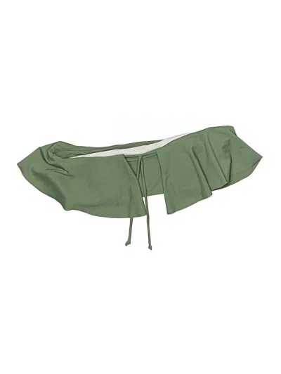 Pre-owned Unbranded Swimsuit Top Green Swimwear