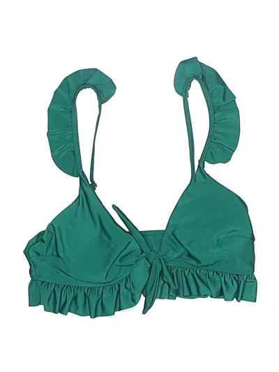 Pre-owned Unbranded Swimsuit Top Green Swimwear
