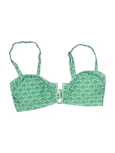 Pre-owned Unbranded Swimsuit Top Green Swimwear