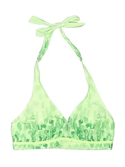 Pre-owned Unbranded Swimsuit Top Green Tie-dye Pattern Swimwear