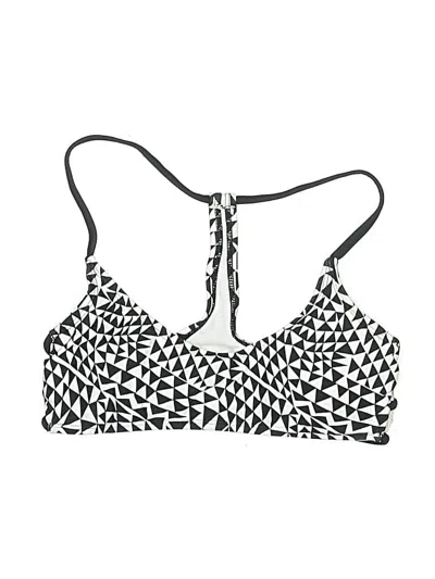 Pre-owned Unbranded Swimsuit Top Ivory Graphic Pattern Swimwear