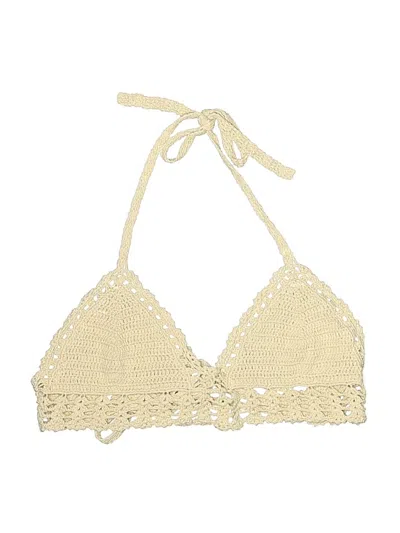 Pre-owned Unbranded Swimsuit Top Ivory Swimwear
