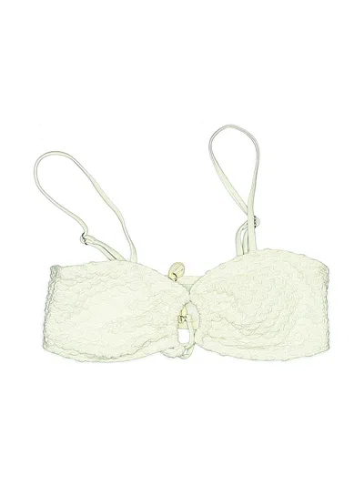 Pre-owned Unbranded Swimsuit Top Ivory Swimwear In White