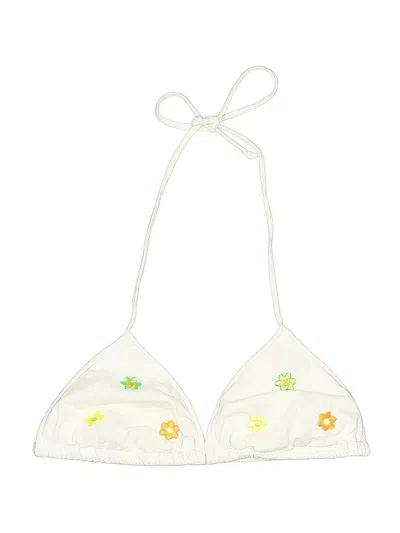 Pre-owned Unbranded Swimsuit Top Ivory Swimwear In White