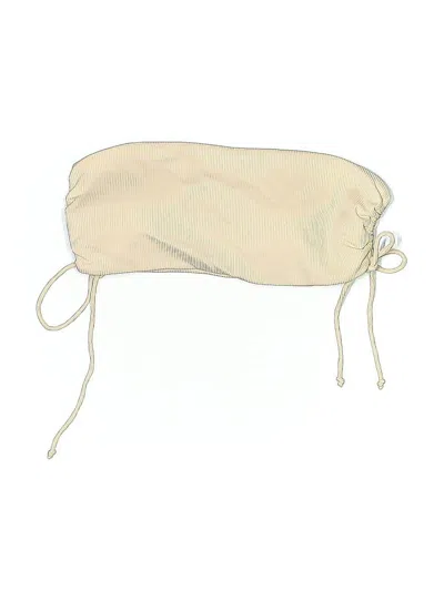 Pre-owned Unbranded Swimsuit Top Ivory Swimwear In White