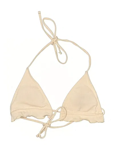 Pre-owned Unbranded Swimsuit Top Ivory Swimwear In White