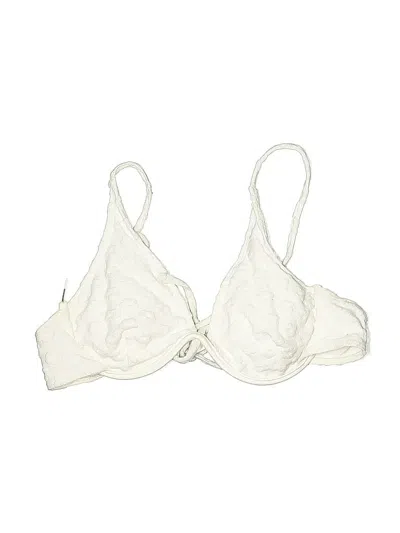 Pre-owned Unbranded Swimsuit Top Ivory Swimwear In White
