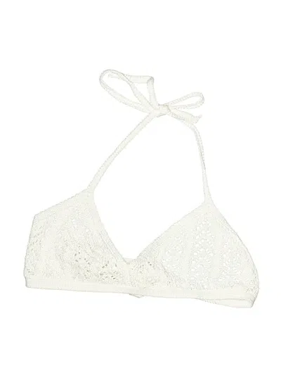 Pre-owned Unbranded Swimsuit Top Ivory Swimwear In White