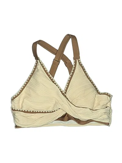 Pre-owned Unbranded Swimsuit Top Ivory Swimwear In White