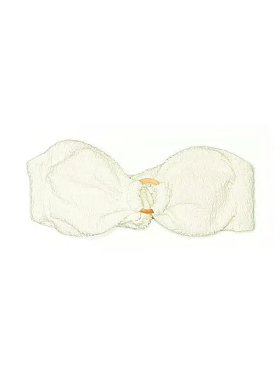 Pre-owned Unbranded Swimsuit Top Ivory Swimwear In White