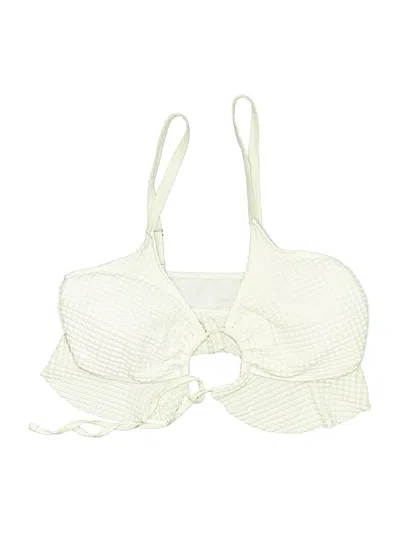 Pre-owned Unbranded Swimsuit Top Ivory Swimwear In White