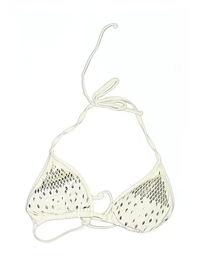 Pre-owned Unbranded Swimsuit Top Ivory Swimwear In White