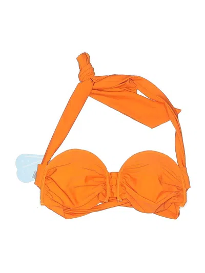 Pre-owned Unbranded Swimsuit Top Orange Swimwear