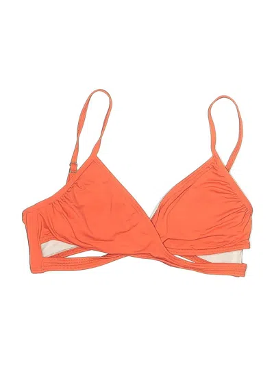 Pre-owned Unbranded Swimsuit Top Orange Swimwear