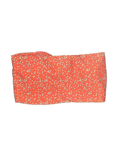 Pre-owned Unbranded Swimsuit Top Orange Swimwear