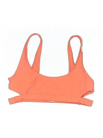 Pre-owned Unbranded Swimsuit Top Orange Swimwear