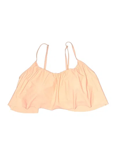 Pre-owned Unbranded Swimsuit Top Orange Swimwear