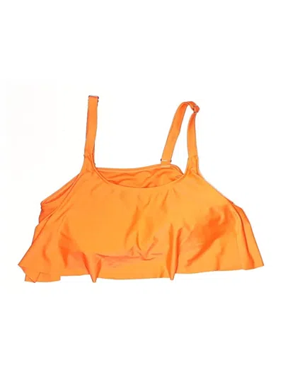 Pre-owned Unbranded Swimsuit Top Orange Swimwear