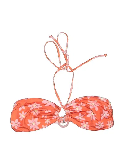 Pre-owned Unbranded Swimsuit Top Orange Swimwear