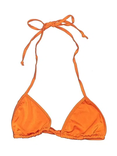 Pre-owned Unbranded Swimsuit Top Orange Swimwear