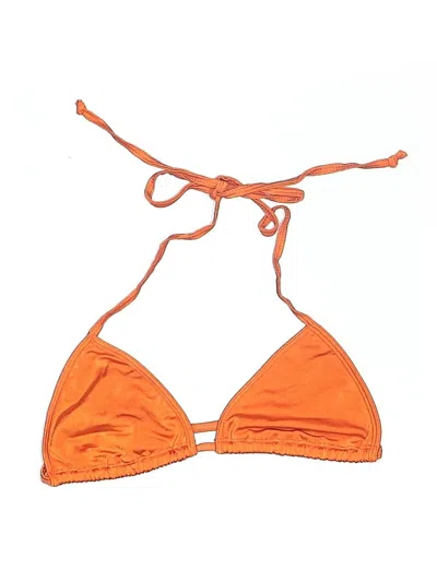 Pre-owned Unbranded Swimsuit Top Orange Swimwear