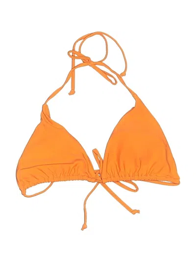 Pre-owned Unbranded Swimsuit Top Orange Swimwear