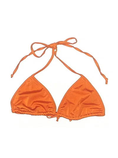 Pre-owned Unbranded Swimsuit Top Orange Swimwear