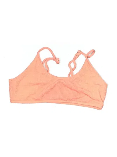 Pre-owned Unbranded Swimsuit Top Orange Swimwear